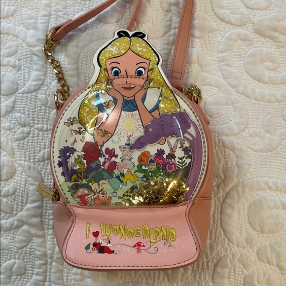 Danielle Nicole Disney Love Alive in Wonderland Magical Snowglobe Crossbody Bag - Picture 6 of 12